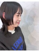 リアン ヘア ライム 豊橋(lien.hair rhyme)&nbsp;レイヤーウルフ マッシュウルフ 顔まわりレイヤー 小顔ウルフ 3