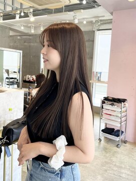 オルセン(OLSEN) ベージュ/ブリーチなしダブルカラー/明るめ/透明感