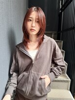スタンド(STAND)&nbsp;レイヤーカット　ピンクブラウン