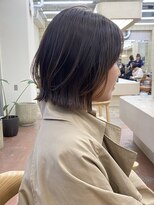 パークレーン アイス イヴェン アネックス(PARK LANE ICI yeven.anx)&nbsp;自然な縮毛矯正レイヤーボブ切っぱなしボブブリーチなしカラー栄
