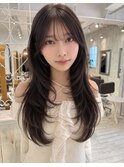 くびれレイヤー/レイヤーカット/顔まわりカット/ロングレイヤー
