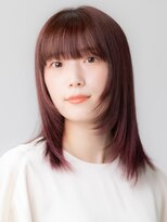 ダブル(DOUBLE)&nbsp;ハッシュカットグレージュデザインカラーツートーンカラー高松