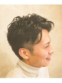 【好印象】ツーブロック束感ショートメンズスタイル