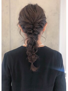 エース(ACE:Re) 【ACE:Re】結婚式、二次会に　編み下ろしパーティヘアアレンジ