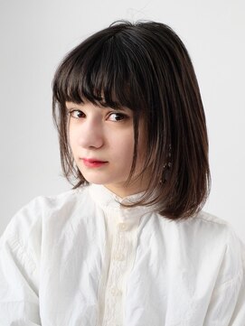 イースタイルコムズヘア 柳通り店(e-style com's hair) 【内巻きロブ】#ロブヘア#ブルーアッシュ#ダークアッシュ