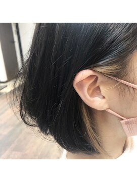 フェリシータ 緑地公園店(felicita) サイドパートインナーカラーシルバーカラーグレージュ