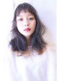黒髮アッシュ・ハイライト