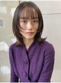 透明感顔まわりカット