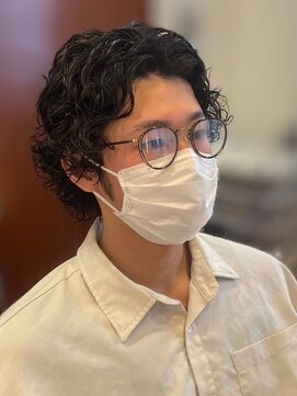 スカイ 亀戸店 (sky) ハイライト/マッシュパーマ/アッシュブラック<理容室>[亀戸]