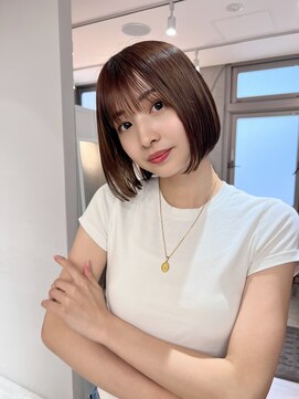 サンド 鹿児島中央(sand) ボブ/フルバング/ハッシュカット/イメチェン/似合わせカット]