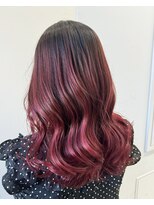 アライブ ハラジュク(ALIVE harajuku) 春に大人気!ピンク、レッドバレイヤージュ