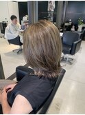 ハイライト筋感強め☆白髪ぼかしハイライト☆