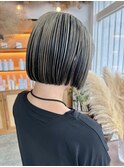 ぱつっとボブ×アンブレラカラー