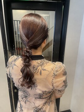 ハイル(KHAIR) お呼ばれアレンジ/タイトな編みおろし/梅田/金城二千夏