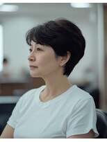 ラクレール 五香&nbsp;ショートスタイル【松戸#五香#白髪染め#カラー専門店】