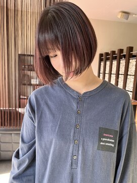 ハーティー 美容室(HEARTY) ピンクデザインボブ