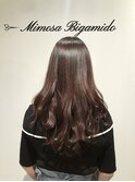 ▼巻いても取れやすい方には、ゆるコテ巻き風パーマ