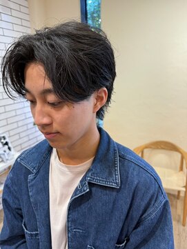 シフト(SHEEFT) ワックスなし爽やかセンターパートニュアンスショート 韓国風