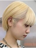 抜きっぱなしブロンド[新宿駅/ホワイトブロンド/イメチェン/美髪