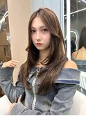大人韓国ヘアマロンブラウンレイヤーカット