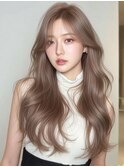韓国風◎通年愛されミルクティーレイヤーブリーチダブルカラー