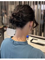 ザザアオヤマ(ZA/ZA AOYAMA) ボブアレンジ/お呼ばれヘア/表参道ヘアセット/お団子アレンジ