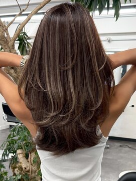 ジルブラン 土浦(JIL BLAN) ハイライトバレイヤージュダブルカラーケアブリーチ20代30代