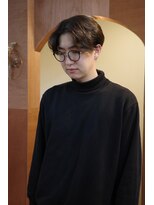 エディ(Edy)&nbsp;メンズセンターパートマッシュニュアンスパーマケアパーマ岡山