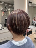 ヘア デザイン リスク(HAIR DESIGN RISK) 【RISK 白井琴菜】 三鷹 ハイライトショート