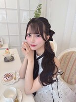 リルミー ミュエナ 大須 矢場町(Lilme myuena)&nbsp;ダークパープル/ナチュラルショート/夏のヘアアレンジ/名古屋