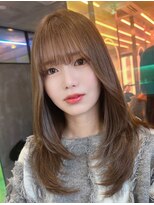 ロンドルーチェ 心斎橋(Lond luce)&nbsp;ダークパープル×ナチュラルショート［髪質改善/縮毛矯正］