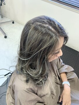 ヘアーサロン デペント(HAIR SALON Depend) ハイライト　グレーパール