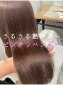 ブリーチなし＊うる艶韓国カラー　ラベンダーカラーピンクカラー