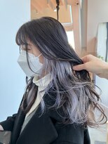 ロンド 表参道店(Lond)&nbsp;インナーカラーホワイトライトブルー