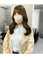 カミエ(kamie)&nbsp;＊透明感グレージュ 小顔バング 顔周り 韓国ヘア 三宮美容室