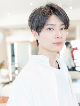 メゾンバイハバナ(maison by HAVANA) 束感ショートハイライト波巻きツーブロックマッシュ