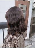 外人風ミディアムパーマ