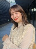 くびレイヤー小顔似合わせカットフェミニンロングメルティカラー