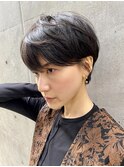 マッシュパーマショートパーマスパイラルパーマボーイッシュ女子