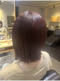 【bel.高野】切りっぱなしボブ/美髪/ピンクブラウン/千葉