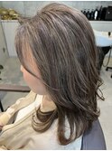 地毛育しながら作る地毛にハイライト/福岡地毛にハイライト