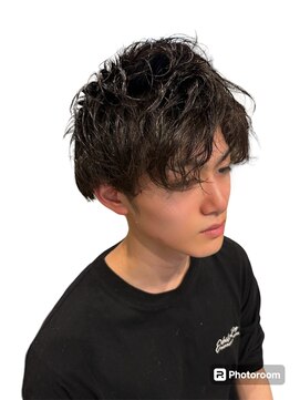 銀座マツナガ 神田店 アップバンクゆるふわパーマツーブロックモテ髪