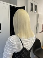 ペレ 渋谷(PELE)&nbsp;デザインカラー/レイヤーカット/ウェットヘア/オリーブベージュ