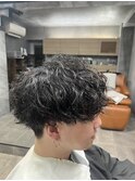 波巻きスパイラルパーマ/波巻きパーマ/メンズパーマ/三軒茶屋