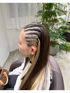 コーンロウハーフ６ラインコーンロウ兵庫県姫路神戸岡山大阪HIRO