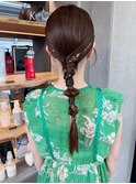 フェミニンロング×縮毛矯正ヘアセット/ヘアアレンジ[表参道]