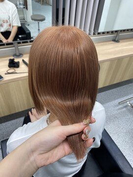 ペレ 渋谷(PELE) 着物/メルティカラー/似合わせカット/ウェーブミディアム/渋谷