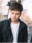 メンズ バング短めショートレイヤー