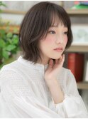 アッシュブラック裾カラー小顔外ハネボブTc2北浦和20代30代40代