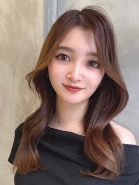 ロンドルーチェ 心斎橋(Lond luce) ダークアッシュ/ミディアムレイヤーカット［髪質改善/縮毛矯正］